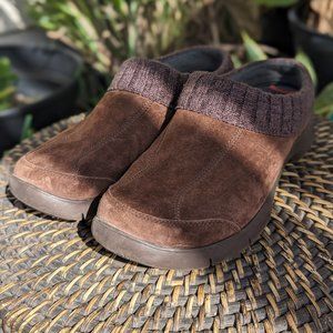 DANSKO Emily Mules Loafers Slip On Chocolate Brown 40 Comfort Walking US 9